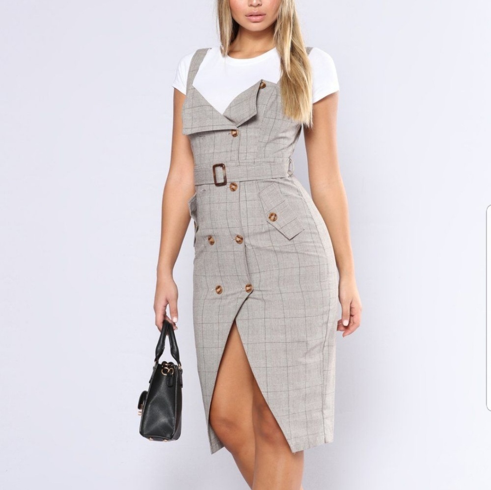 Trench coat dress